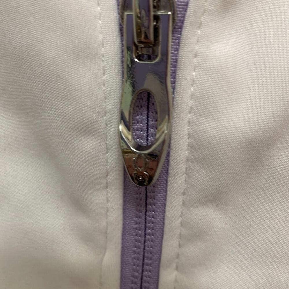New Spyder Women’s Hooded Jacket Size M Lilac and White. Full zipper - Picture 7 of 11
